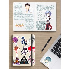 Zipzap Neon Genesis Evangelion Anime Telefon Laptop Bullet Journal Yapışkanlı Folyo Sticker Paketi