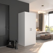 2 Kapaklı Elbise Dolabı BEYAZ80