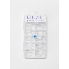 Qnail Professional No: 6 100'lü Tek Numaralı Tips Yarımay Şeffaf Rengi