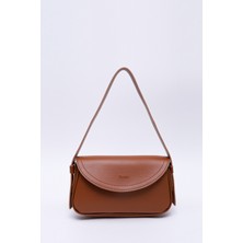 Taba Shk150 Suni Deri Astarlı Çıtçıtlı Ayarlanabilir Askılı El, Kol ve Omuz Çantası