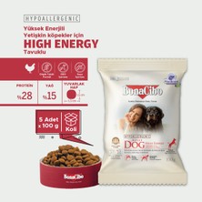 Adult Dog Yüksek Enerjili  Yetişkin Köpek Maması, 100 gr x 5 Adet, Tüm Irklar Için, Doğal, Şekersiz