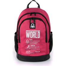 Bordo Siyah Unisex Okul Çantası 03834