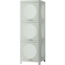 IKEA Ivösjön Banyo Boy Dolabı 33 x 34 x 99 cm Yeşil Raf Düzenleyici