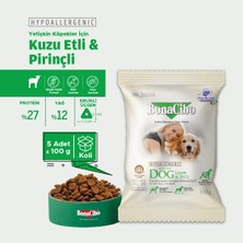 Adult Dog Kuzulu ve Pirinçli Yetişkin Köpek Maması, 100 gr x 5 Adet, Tüm Irklar Için, Doğal, Şeker Içermez