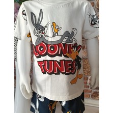 Looney Tunes Yazılı Bugs Bunny Karakterli T-Shirt Şort Takım