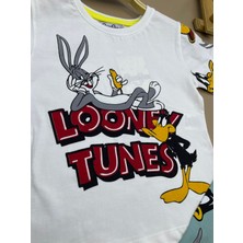Looney Tunes Yazılı Bugs Bunny Karakterli T-Shirt Şort Takım