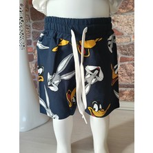Looney Tunes Yazılı Bugs Bunny Karakterli T-Shirt Şort Takım