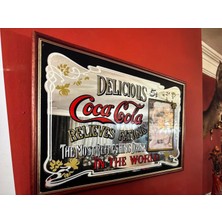Coca Cola Camaltı Ayna 48 cm x 33 cm Ölçülerinde