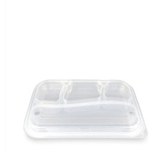 Ofis Turka 4 Bölmeli Kapaklı Kebap Kabı (75 Adet)