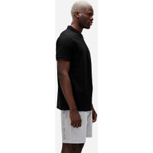 Bad Bear Cord Siyah Polo Yaka Fermuarlı Erkek T-Shirt