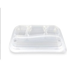 Ofis Turka 4 Bölmeli Kapaklı Kebap Kabı (75 Adet)