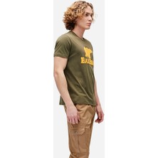 Bear Tee Haki Yeşil Logo Baskılı Erkek Tişört