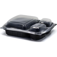 Ofis Turka 3 Bölmeli Yemek Kabı Seti - 50 Adet