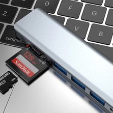 Cepte Toptan Ally 7in1 USB 3.1 HDMI 4K 30HZ 2k 1080P Type-C Hub Adaptör DÖNÜŞTÜRÜCÜ-(1903) - CPTD5284-864
