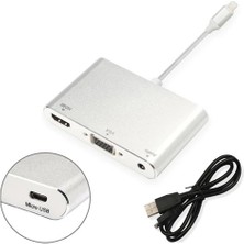 Cepte Toptan Iphone Ipad P32 HDMI VGA Av Audio Dönüştürücü ADAPTÖR-(1903) - CPTD8558-1991