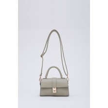 Shaka Mint Yeşili Shk109  Deri Çıtçıtlı Ayarlanabilir Askılı Kadın El, Kol Ve Omuz Çantası U:11 E:19 G:7 Cm