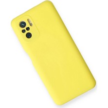 Xiaomi Redmi Note 10 Kılıf Nano Içi Kadife Silikon - Sarı - CPTD6291-4578