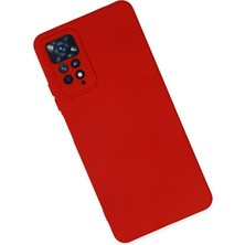 Xiaomi Redmi Note 11 Pro Kılıf Nano Içi Kadife Silikon - Kırmızı - CPTD9064-6828