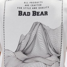 Bad Bear Eddy Beyaz Erkek Baskılı Tişört