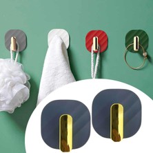 2li Yapışkanlı Retro Askılık Dolap Kapak Kulpu Gri (4767) - KRM8333-1726