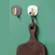 2li Yapışkanlı Retro Askılık Dolap Kapak Kulpu Gri (4767) - KRM8333-1726