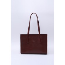 SHAKA Bordo Shk173  Deri, Tek Bölmeli, Fermuarlı, Makyaj Çantalı El, Kol Ve Omuz Çantası U:24 E:34 G:13 Cm