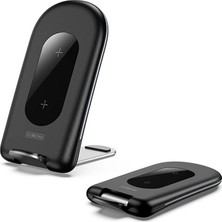 Duzzona W2 Katlanır Standlı 15W Hızlı Şarj Wireless Kablosuz Şarj CIHAZI-(577 - KRM3694-9466