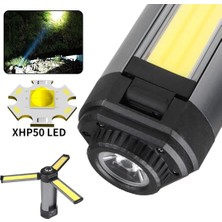 Karma Gift 25 Watt USB - Type-C Girişli P50 ve Cob Ledli 2 Kanatlı Kollu Çalışma Lambası - KRM3335-5463