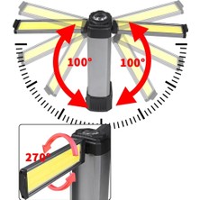 Karma Gift 25 Watt USB - Type-C Girişli P50 ve Cob Ledli 2 Kanatlı Kollu Çalışma Lambası - KRM3335-5463