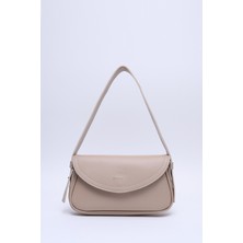 Vizon Shk150 Suni Deri Astarlı Çıtçıtlı Ayarlanabilir Askılı El, Kol ve Omuz Çantası