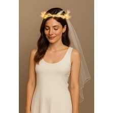 Kendinden Işıklı Gelin Duvağı Bride Parti Duvak Bride To Be Aksesuarı
