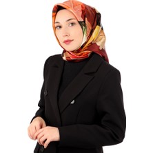 Bordo Armoni Desen Sura Ipek Eşarp