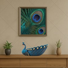 Tavus Zarafeti – Dekoratif Gondol Biblo & Şekerlik Saksı (27 x 14 Cm)