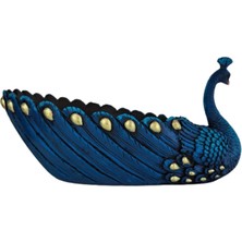 Tavus Zarafeti – Dekoratif Gondol Biblo & Şekerlik Saksı (27 x 14 Cm)