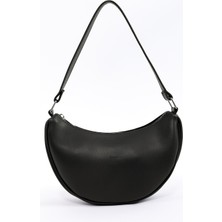 SHAKA Siyah SHK26 Tek Bölmeli Suni Deri El ve Omuz Çantası U:12 E:26 G:6 cm