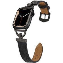 ​​​watch 40MM Uyumlu Krd-53 Deri Kordon Cppl - Siyah