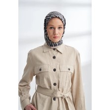 Lıne Desen Twıll Ipek Eşarp -4304-01