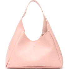 SHAKA Pudra SHK19 Suni Deri, Çıtçıtlı, Tek Bölmeli, Fermuarlı Makyaj Çantalı, El, Kol ve Omuz Çantası