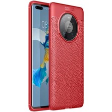 Huawei Mate 40 Pro Kılıf Cppl Niss Silikon Kapak-Kırmızı