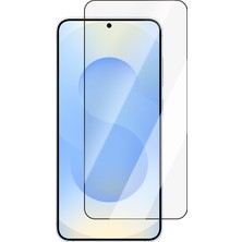 Case World Galaxy S25 Uyumlu 0.25MM Hd 3D Temperli Cam Ekran Koruyucu Uygulama Aparatlı