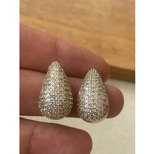 Aida Jewelss Pırlanta Modeli Şık Tasarım Abiye Küpe
