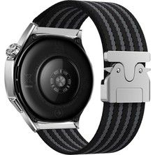 Huawei Watch Gt 2 / Gt 3 42MM Uyumlu 22MM Esnek ve Dayanıklı Naylon Kumaş Hasır Örgülü Kordon