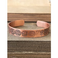 Aida Jewelss Saf Bakır Bilkeklik Koruma Dualı Şans Rakamlı Koruma Tılsımlı Bakır Bileklik