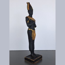 Horus’un Gücü – Antik Mısır Temalı Dekoratif Heykel Biblo (32 x 8 Cm)