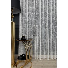 Lisabella Home Lines Çizgisel Geometrik Desen Ütü Istemez Tül Perde ( Pilesiz Düz Dikiş )
