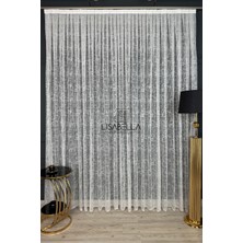 Lisabella Home Lines Çizgisel Geometrik Desen Ütü Istemez Tül Perde ( Pilesiz Düz Dikiş )