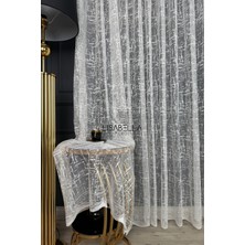 Lisabella Home Lines Çizgisel Geometrik Desen Ütü Istemez Tül Perde ( Pilesiz Düz Dikiş )