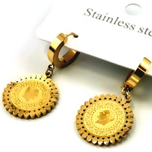 Kararmaz Çelik Lüks Küpe