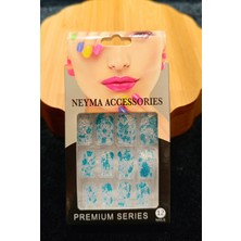 Monalisa Home Lüks Simli Figürlü Takma Tırnak