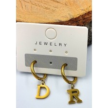 Zirkon Taşlı Lüks Çelik Küpe